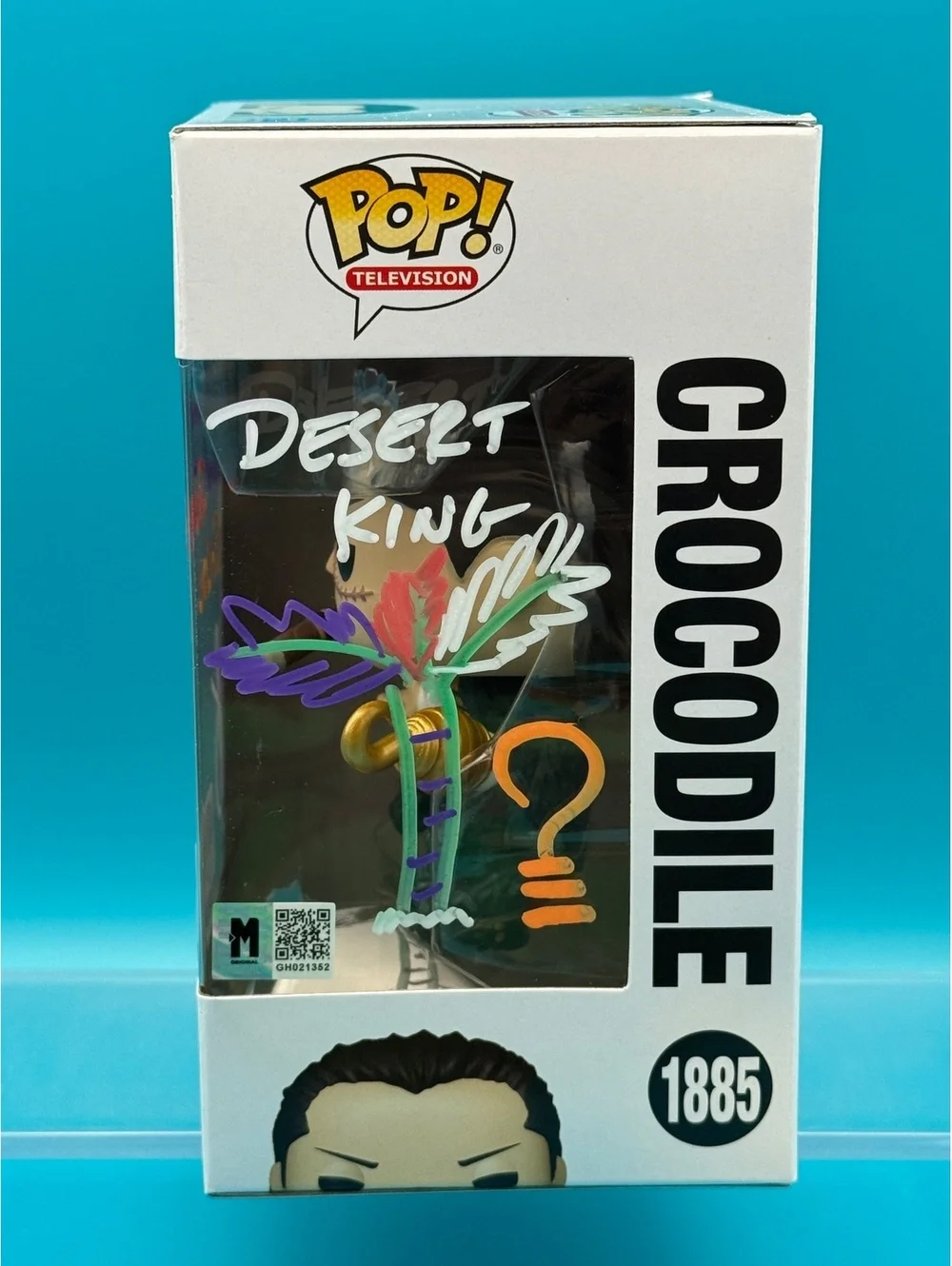 John Swasey signed Sir Crocodile One piece Funko with quote and doodles MAS COA